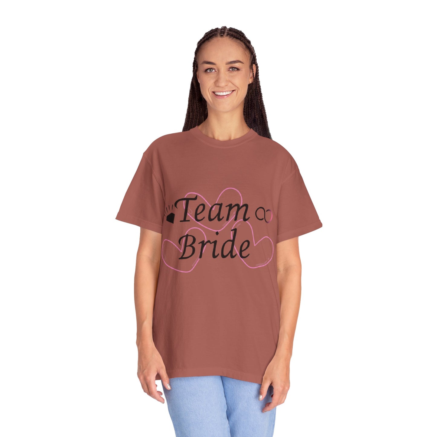 Team Bride to Be Black Text T-Shirt