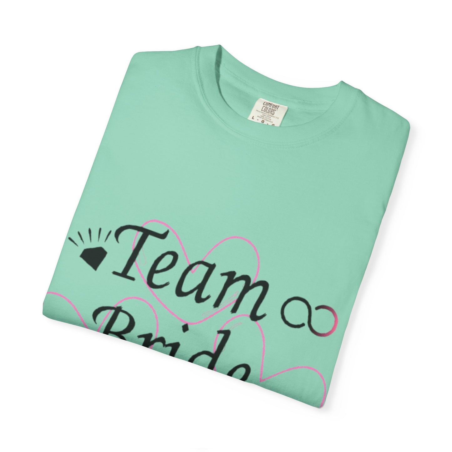 Team Bride to Be Black Text T-Shirt