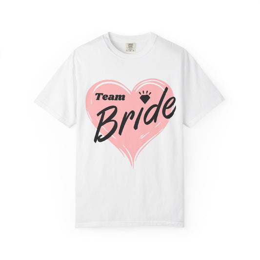 Team Bride Heart T-Shirt  Wedding Tee