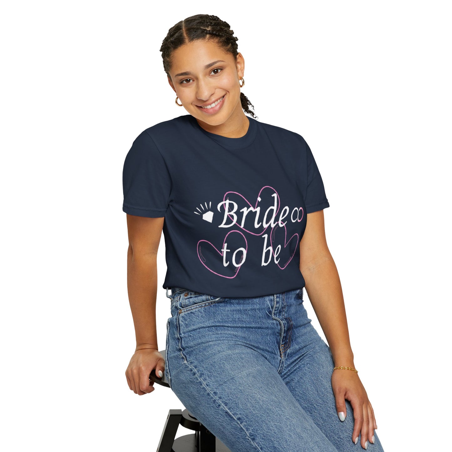 Bride To Be White Text Tshirt