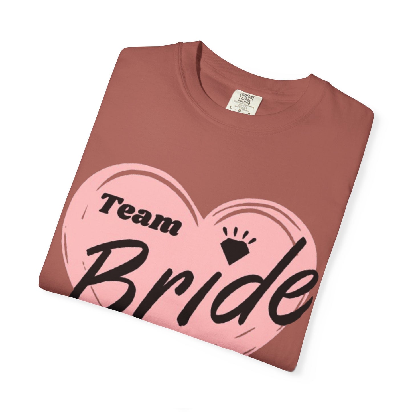 Team Bride Heart T-Shirt  Wedding Tee