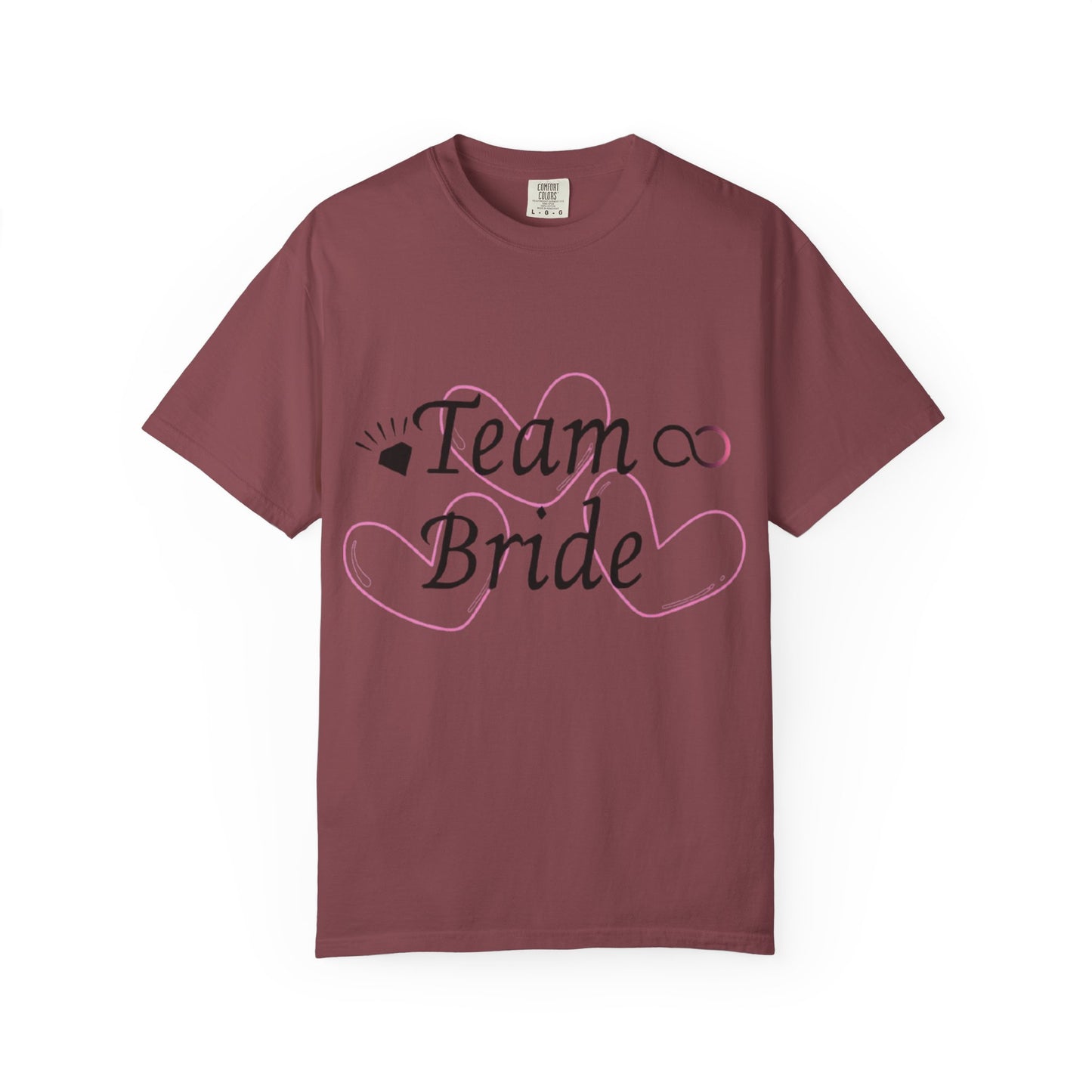 Team Bride to Be Black Text T-Shirt
