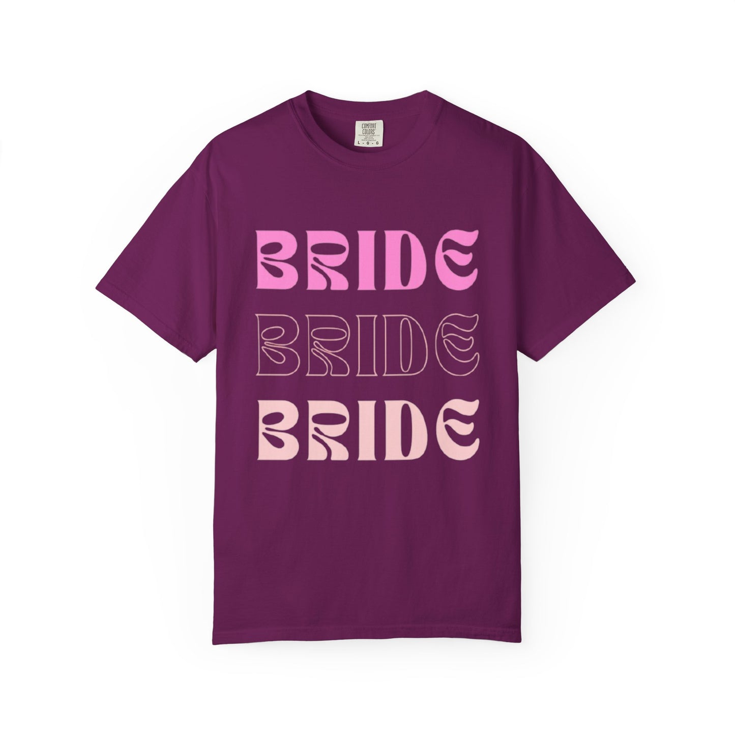Bride Pink Text Tshirt