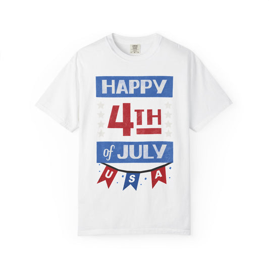 Patriotic 4th of July Unisex T-Shirt - American Flag Independence Day Tee