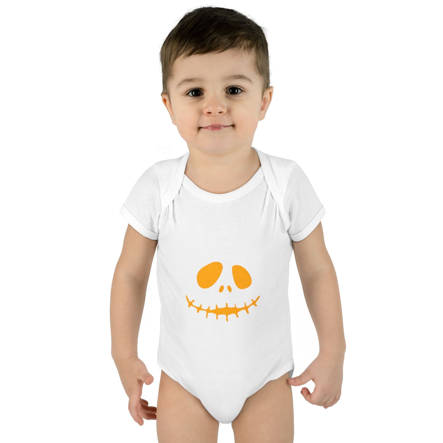 Jack Skellington Infant Bodysuit (Orange)