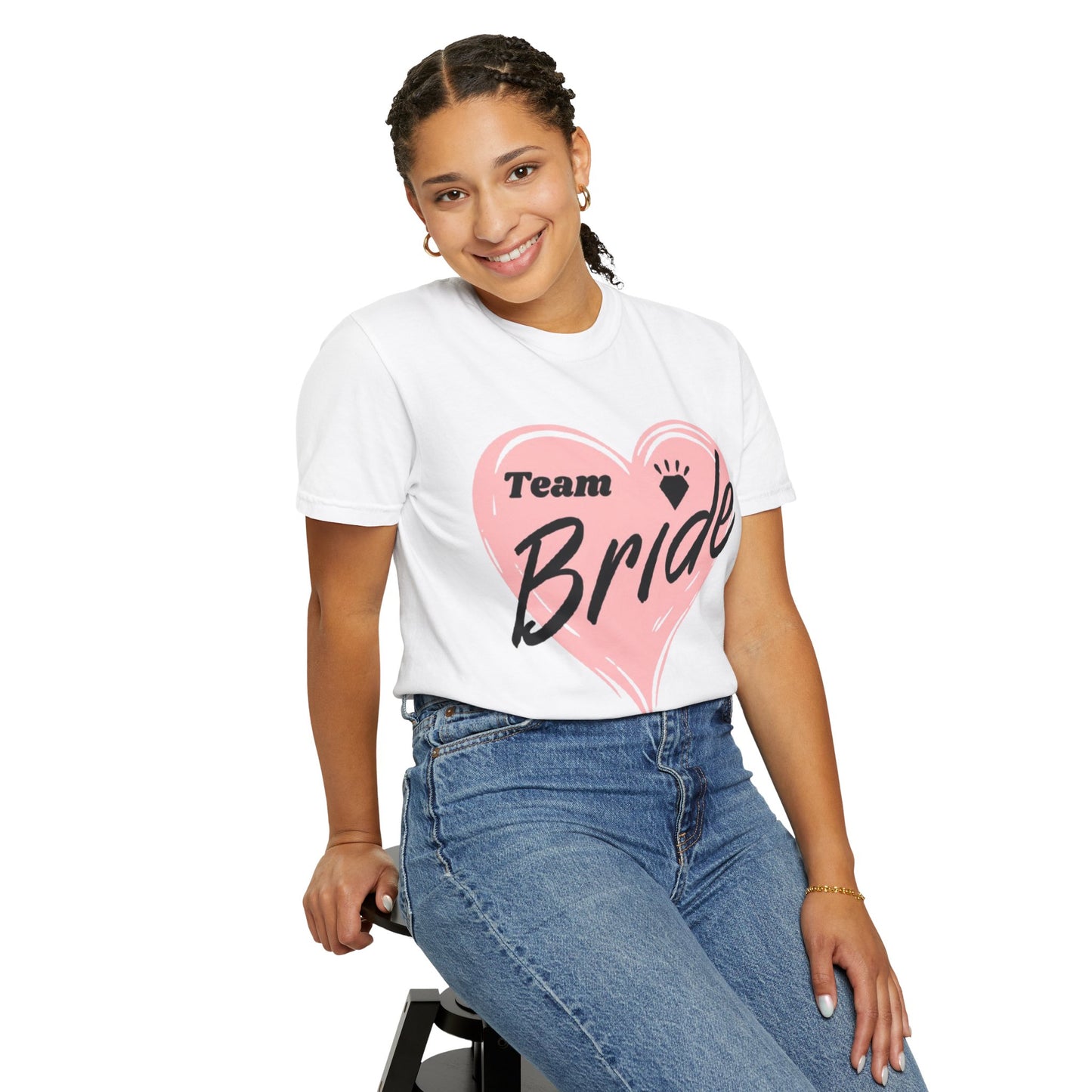 Team Bride Heart T-Shirt  Wedding Tee