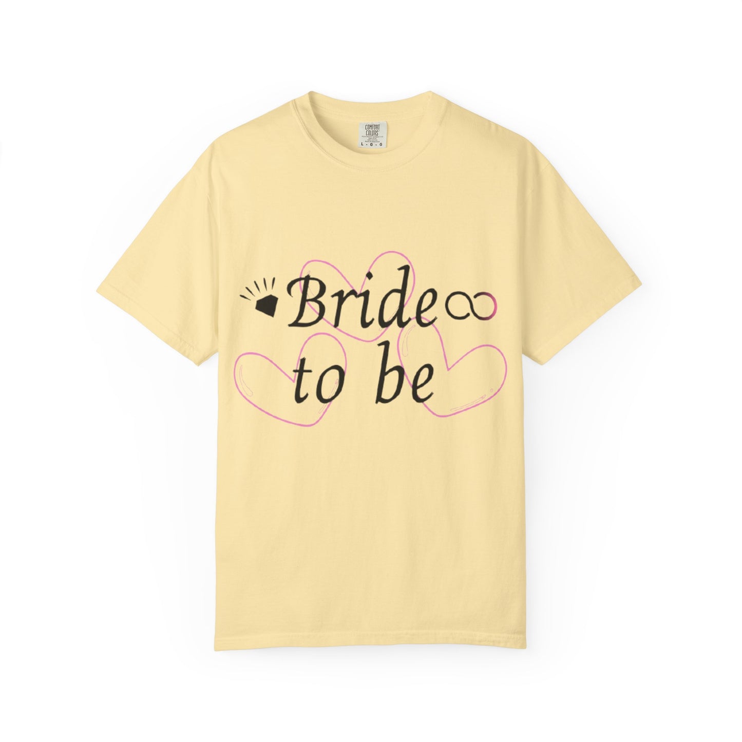 Bride to Be Black Text T-Shirt