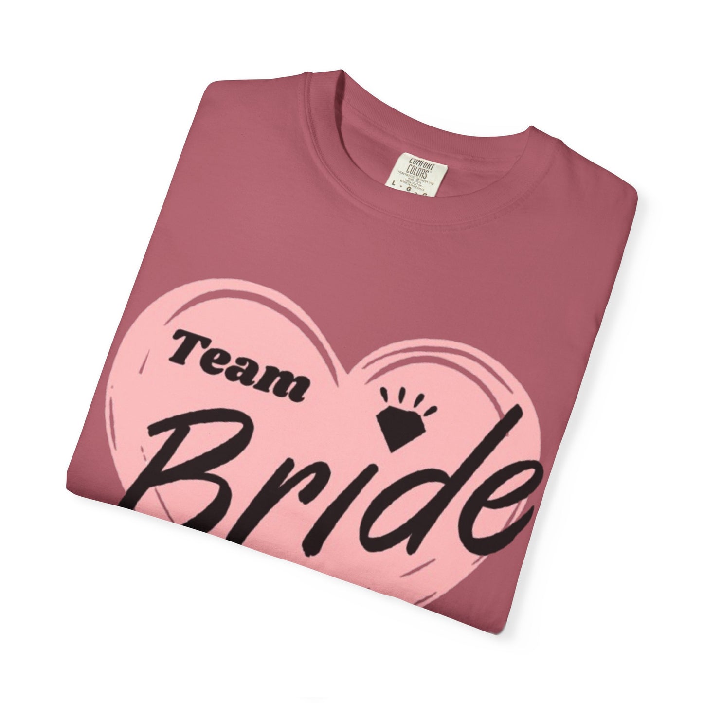 Team Bride Heart T-Shirt  Wedding Tee