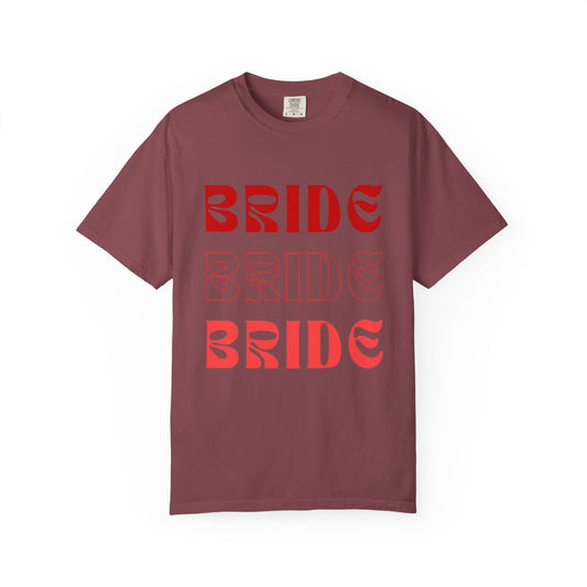 Bride Red Text Tshirt