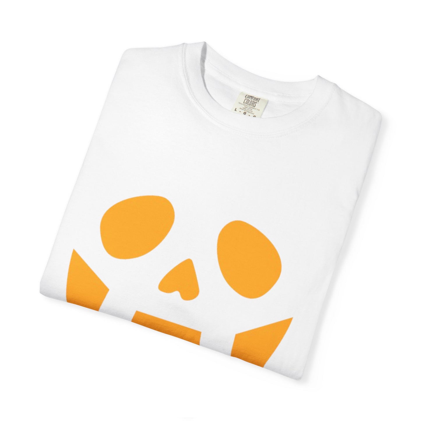 Halloween Orange Pumpkin Face T-Shirt, Unisex Tee