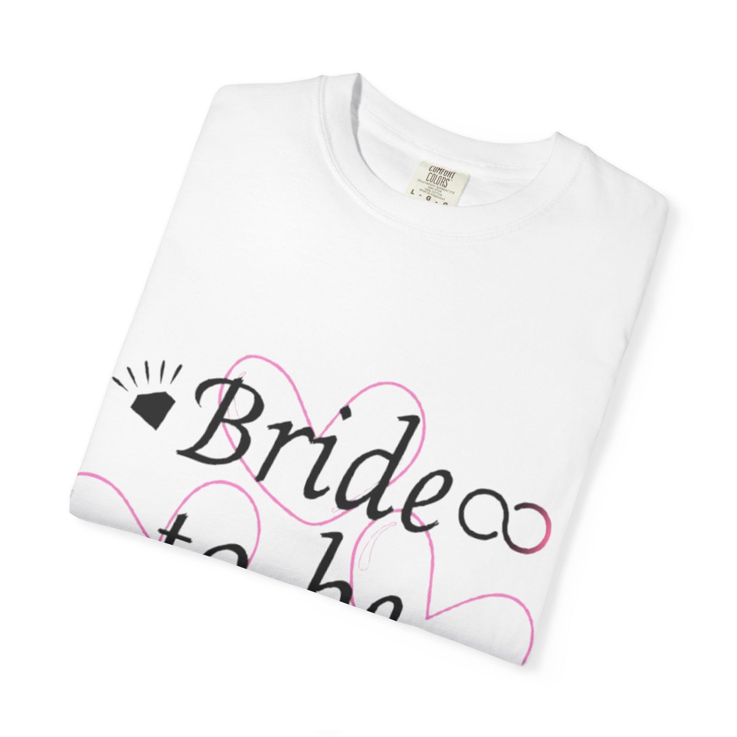 Bride to Be Black Text T-Shirt