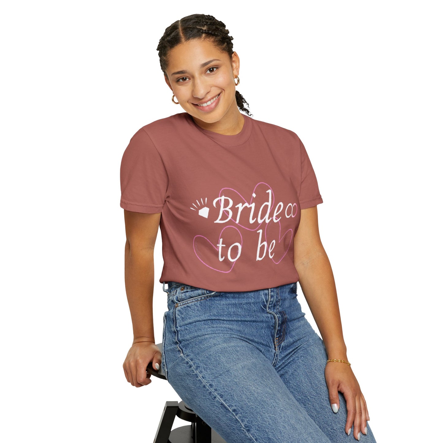 Bride To Be White Text Tshirt