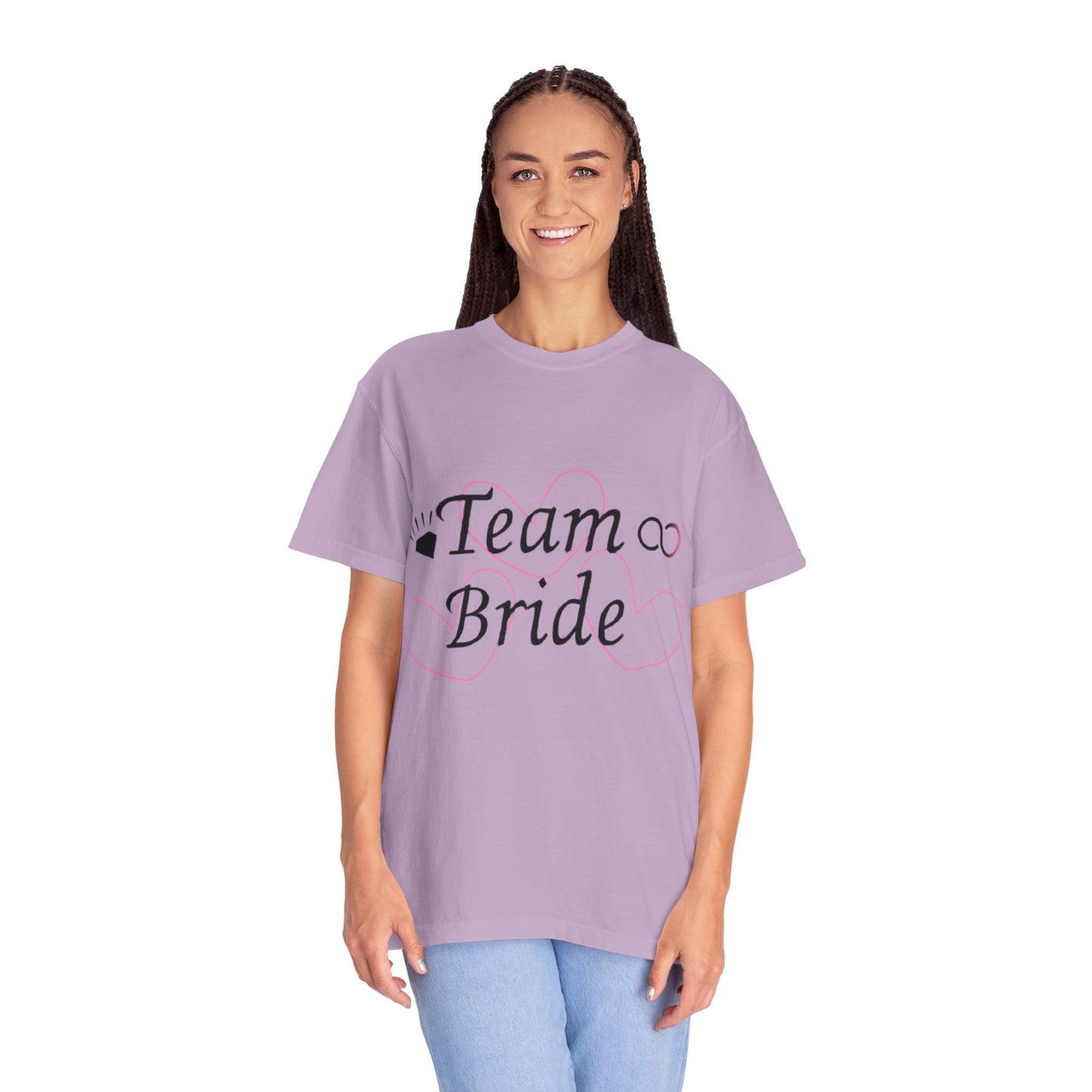 Team Bride to Be Black Text T-Shirt