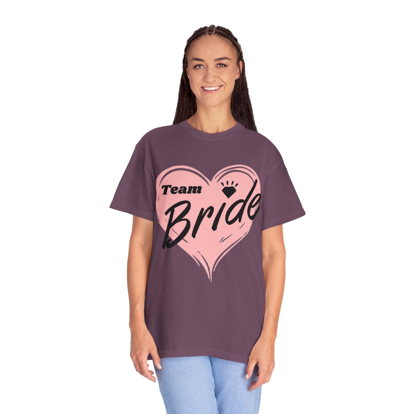 Team Bride Heart T-Shirt  Wedding Tee