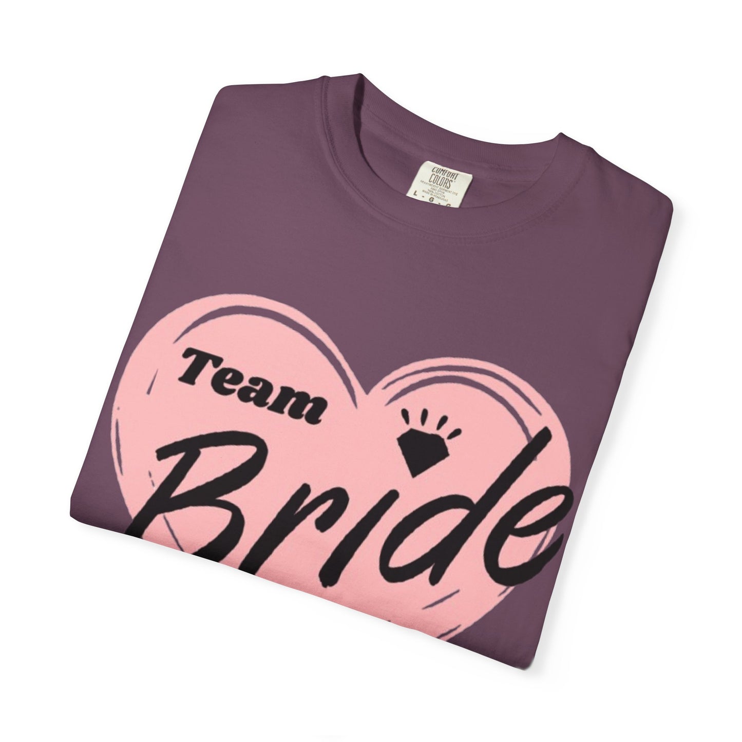 Team Bride Heart T-Shirt  Wedding Tee