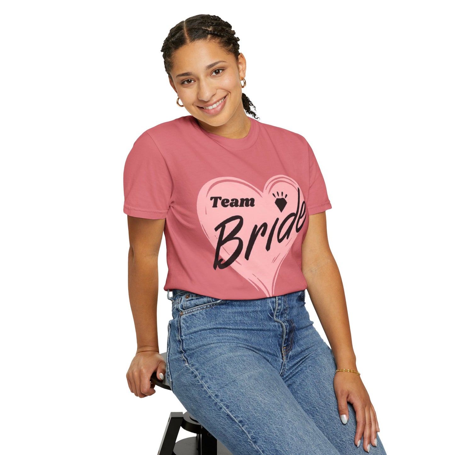Team Bride Heart T-Shirt  Wedding Tee