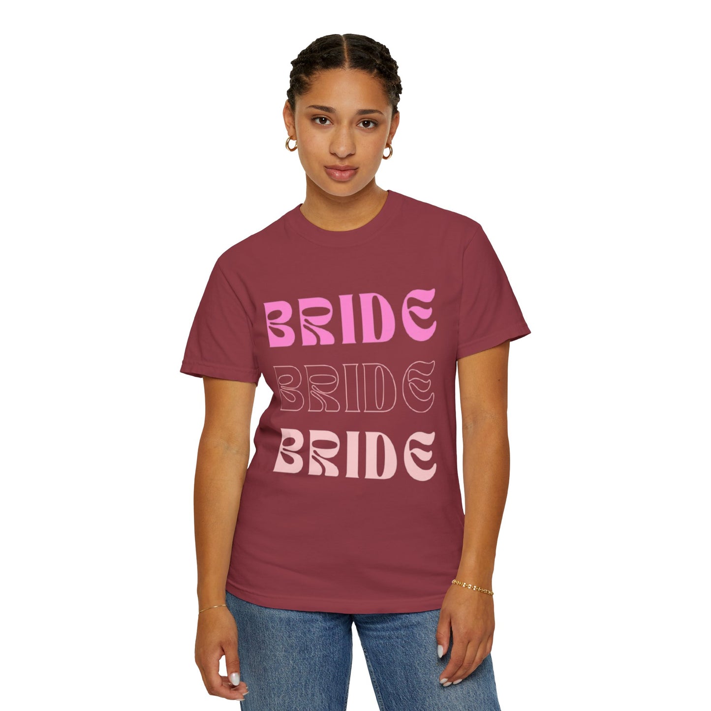 Bride Pink Text Tshirt