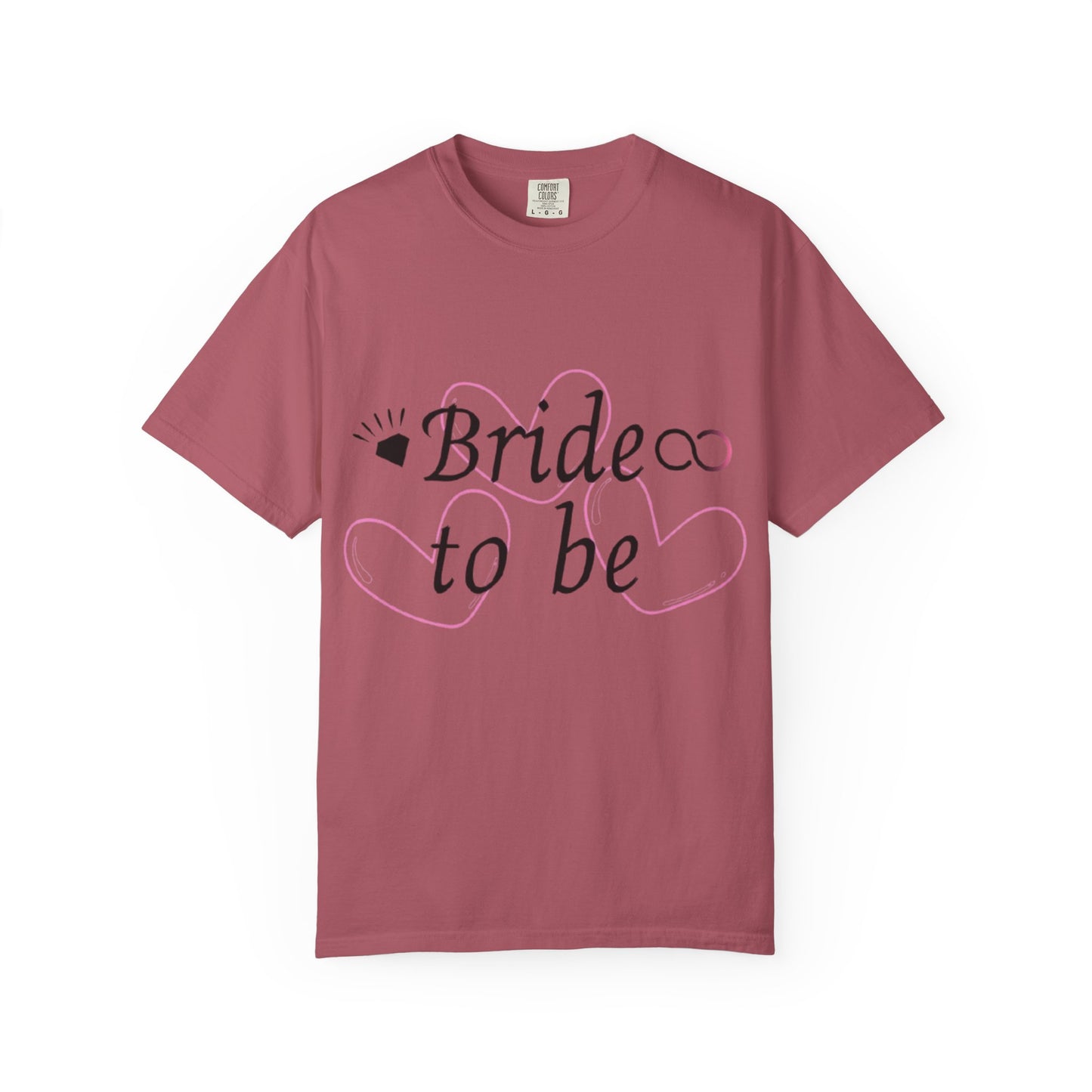 Bride to Be Black Text T-Shirt
