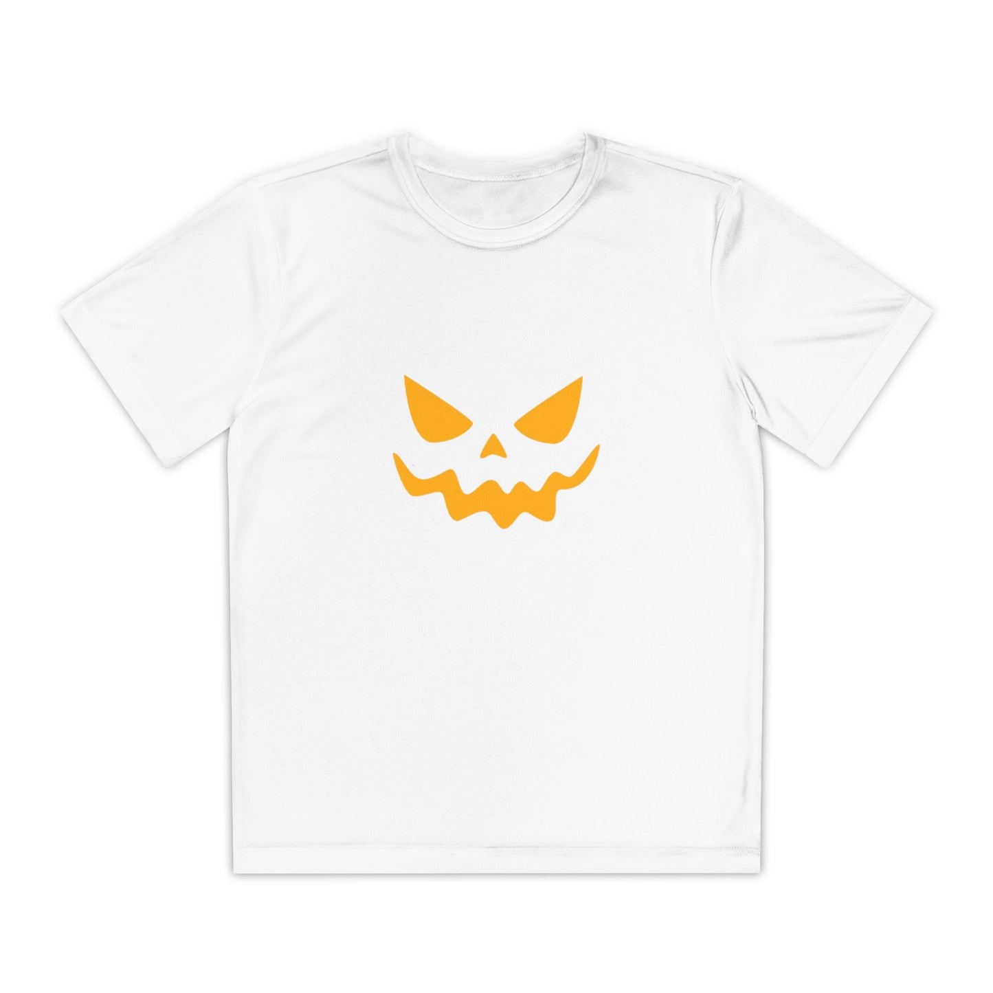 Youth Halloween Skull Tee (Orange)