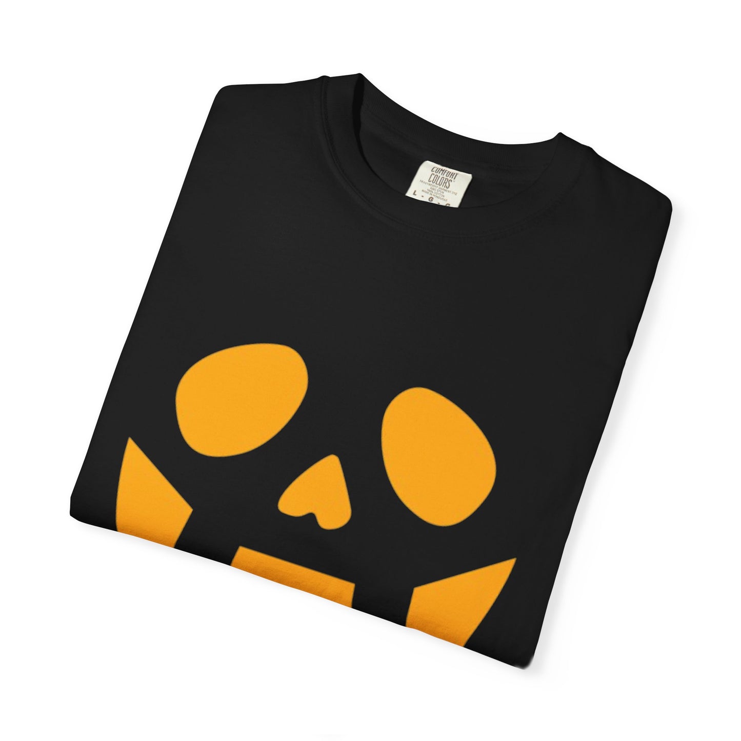 Halloween Orange Pumpkin Face T-Shirt, Unisex Tee