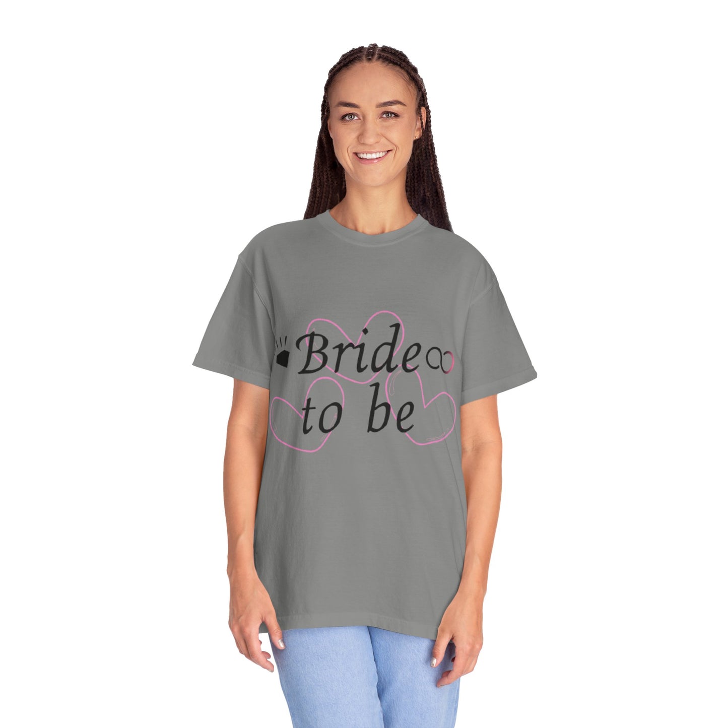 Bride to Be Black Text T-Shirt