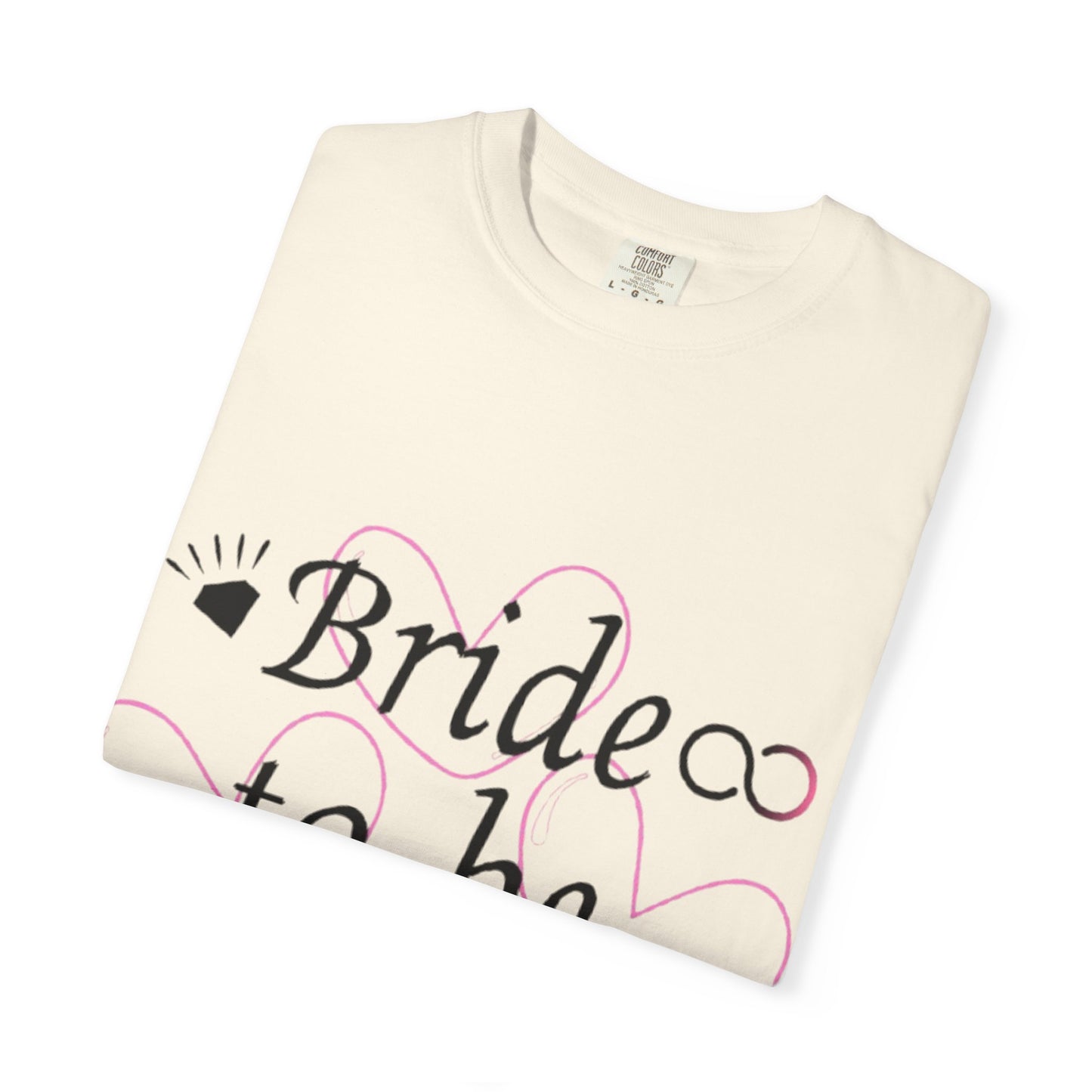 Bride to Be Black Text T-Shirt