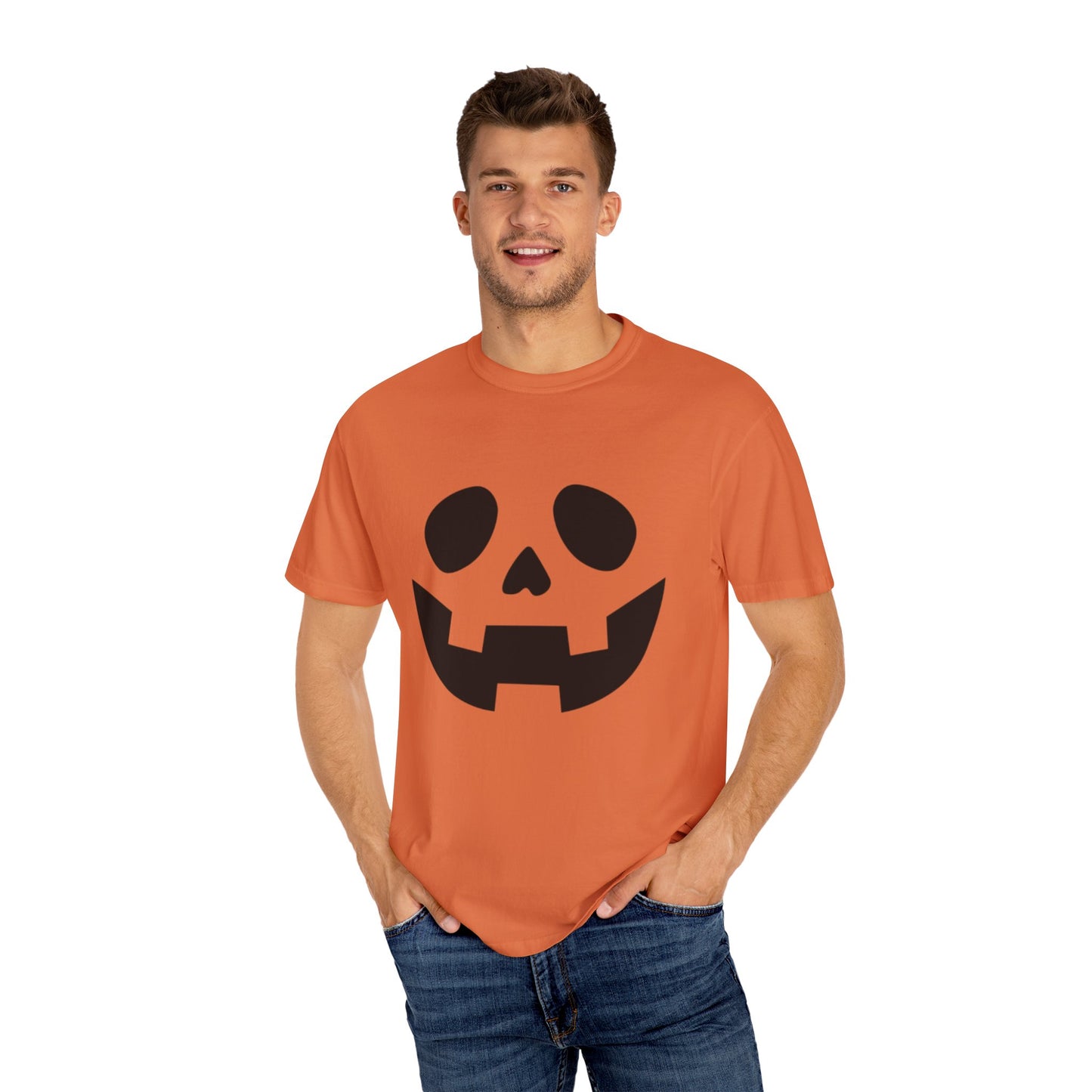 Halloween Black Pumpkin Face T-Shirt