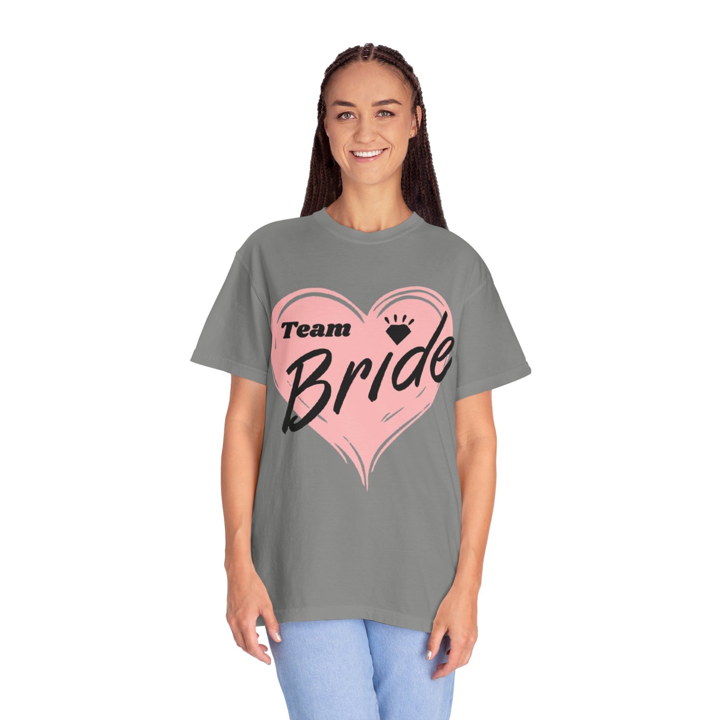 Team Bride Heart T-Shirt  Wedding Tee