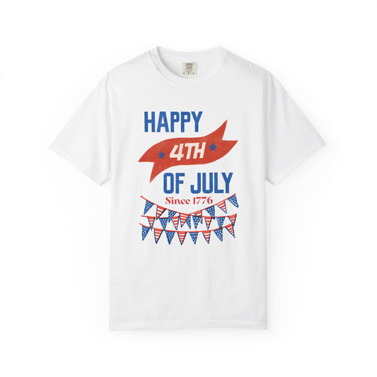 Unisex Happy 4th of July T-Shirt - Festive Independence Day Tee