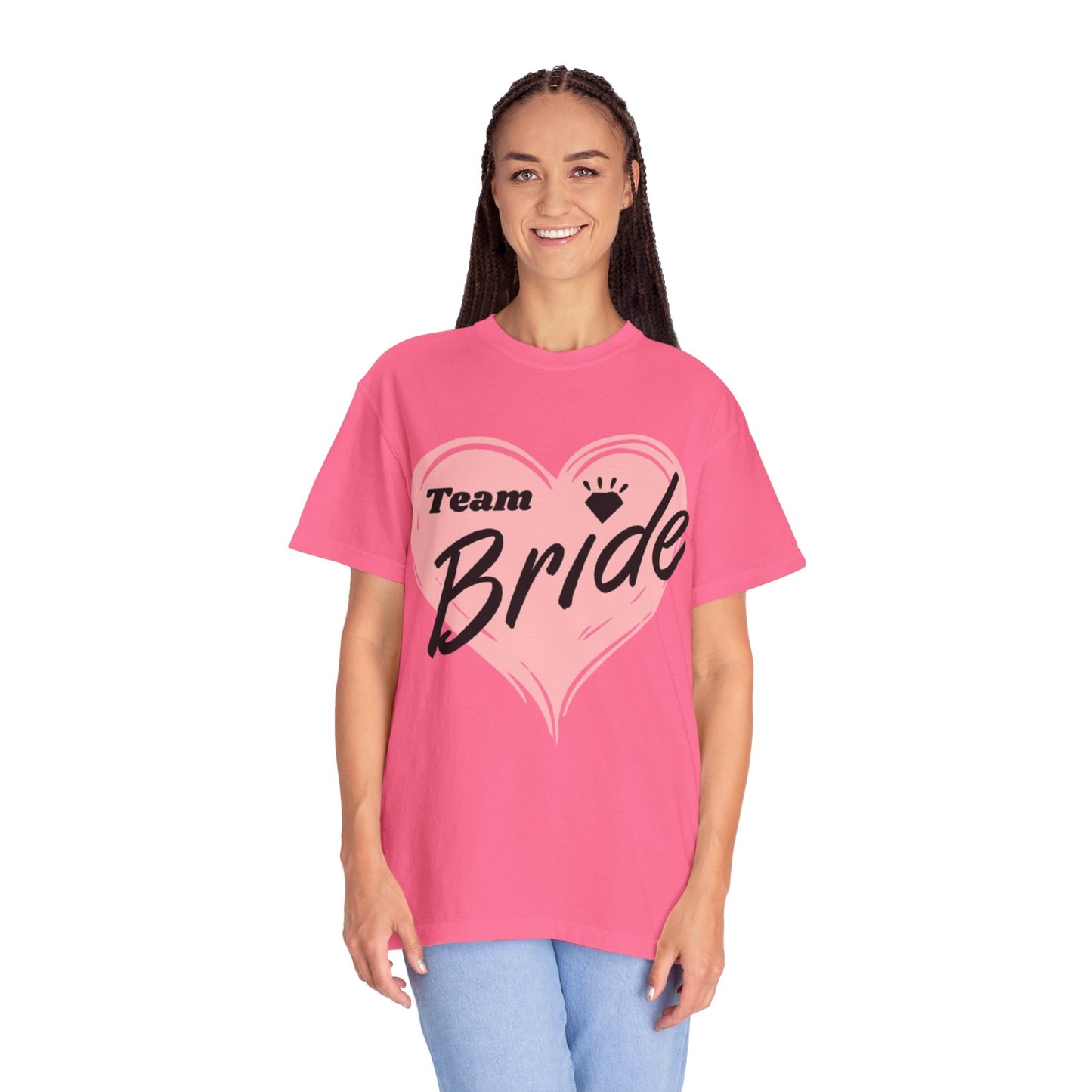 Team Bride Heart T-Shirt  Wedding Tee
