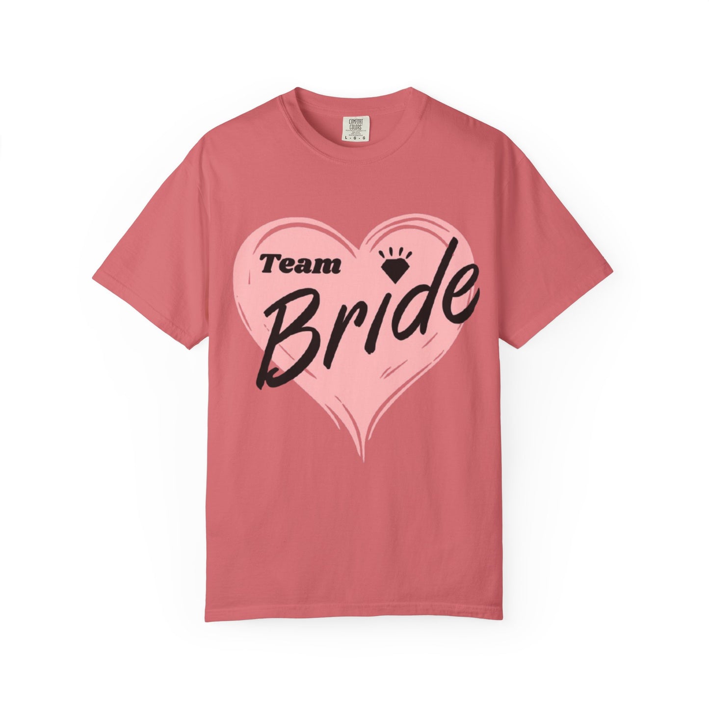 Team Bride Heart T-Shirt  Wedding Tee