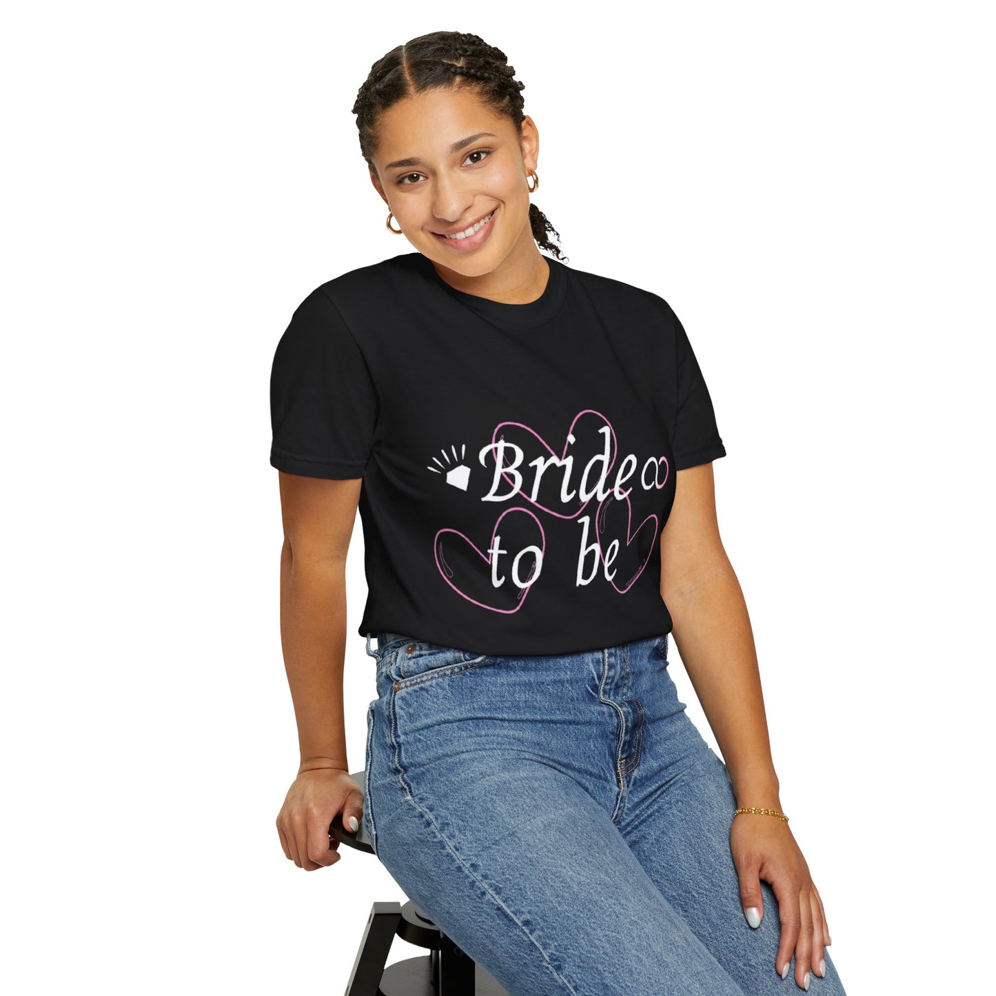 Bride To Be White Text Tshirt