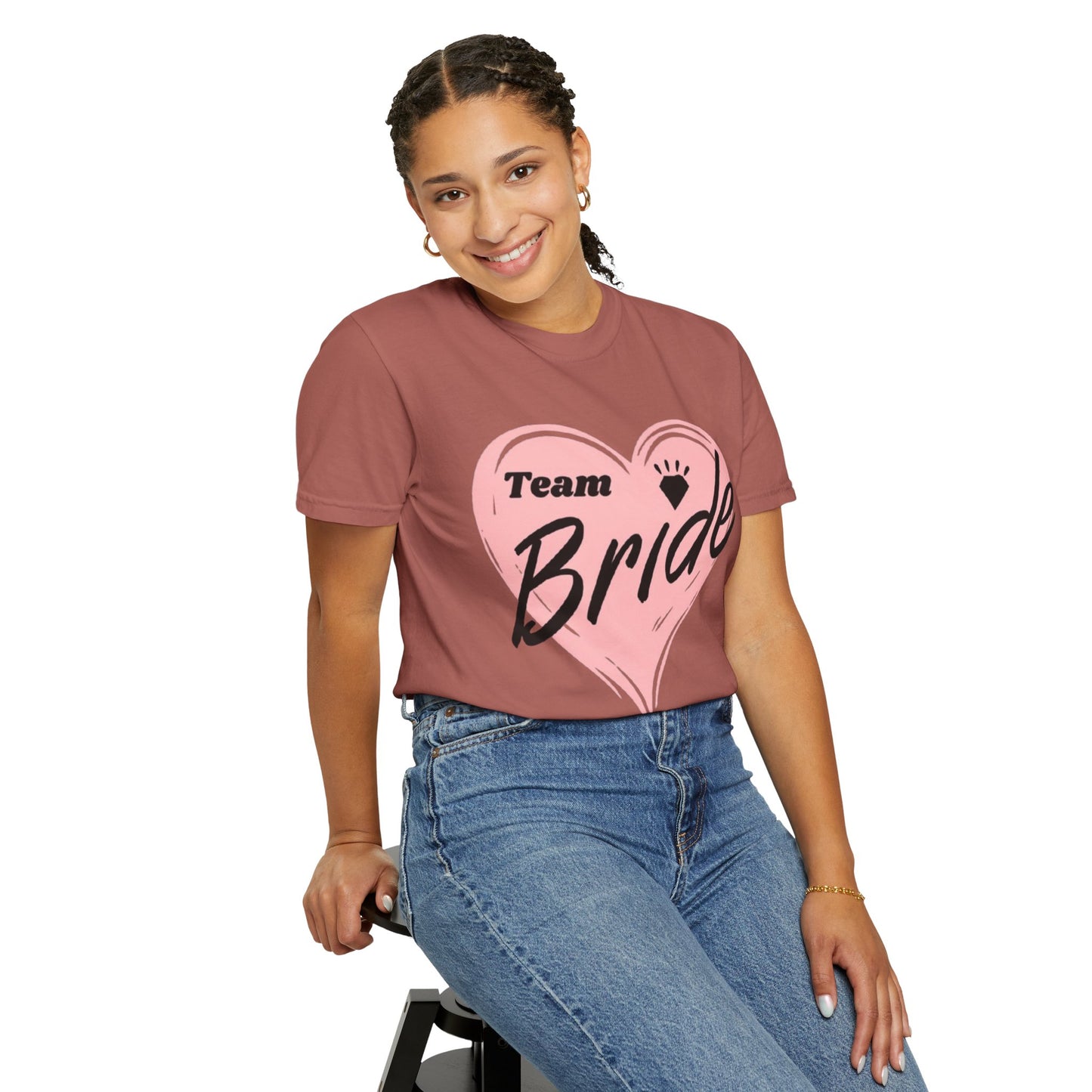 Team Bride Heart T-Shirt  Wedding Tee