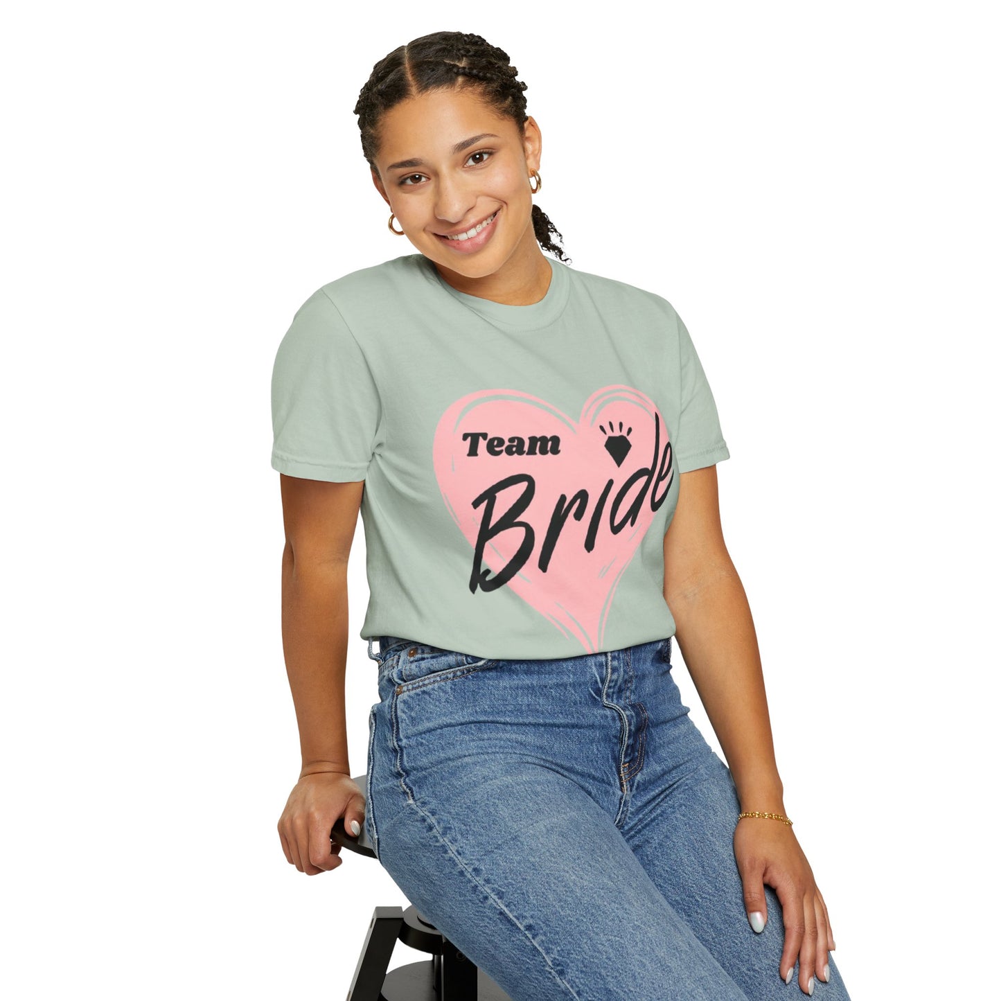 Team Bride Heart T-Shirt  Wedding Tee