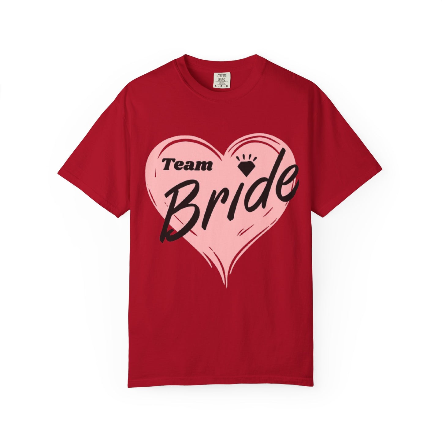Team Bride Heart T-Shirt  Wedding Tee
