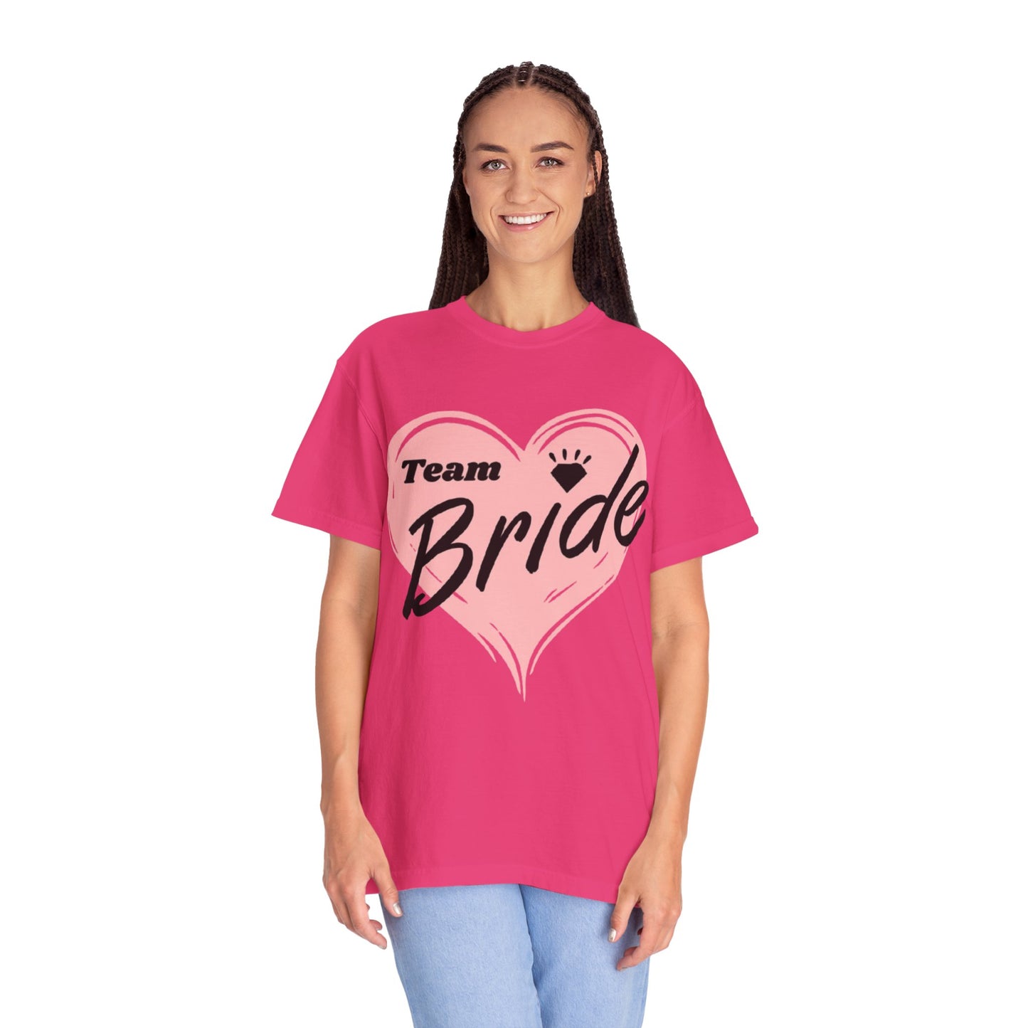 Team Bride Heart T-Shirt  Wedding Tee