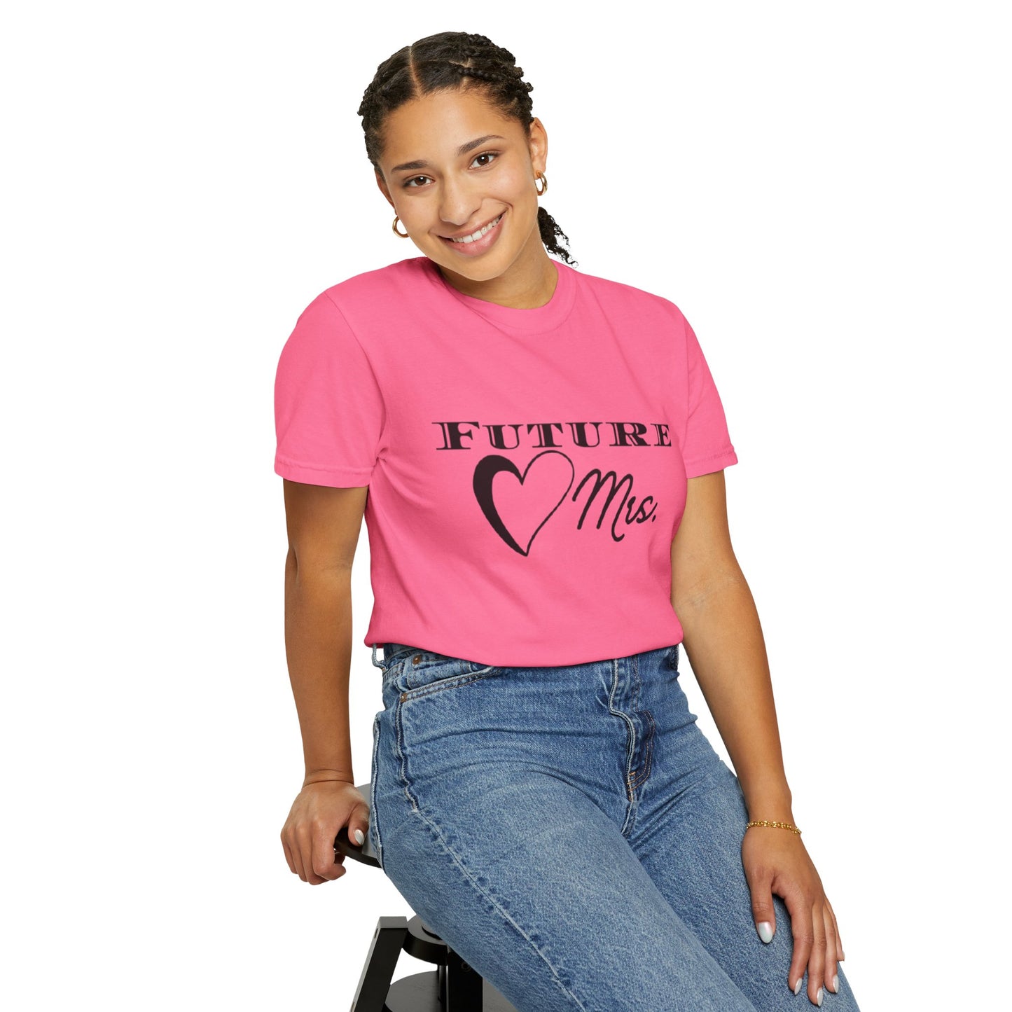 Future Mrs. Black Text T-shirt