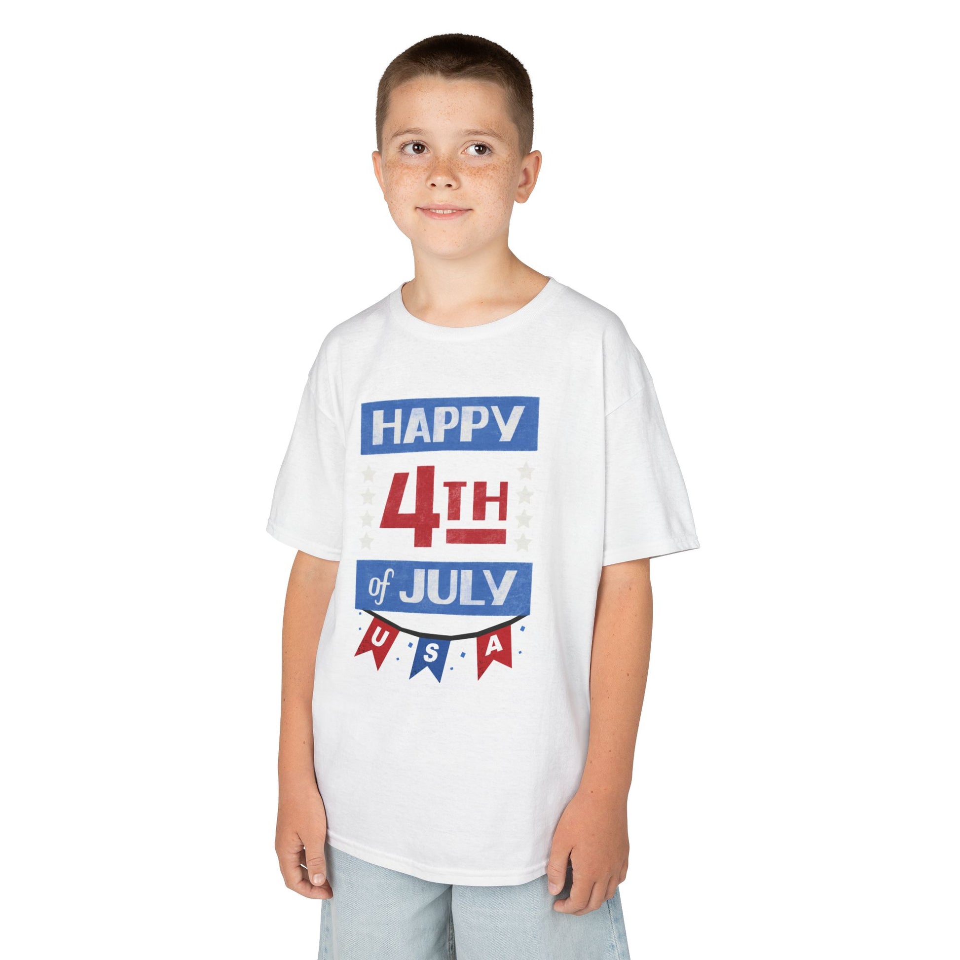  Kids Patriotic 4th of July Tee - Youth American Flag T-Shirt