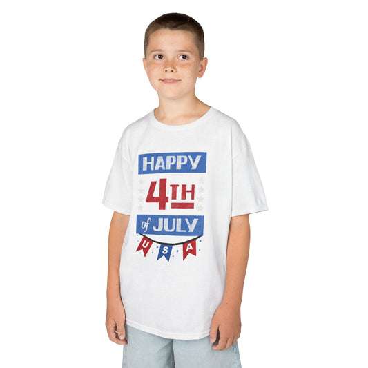  Kids Patriotic 4th of July Tee - Youth American Flag T-Shirt