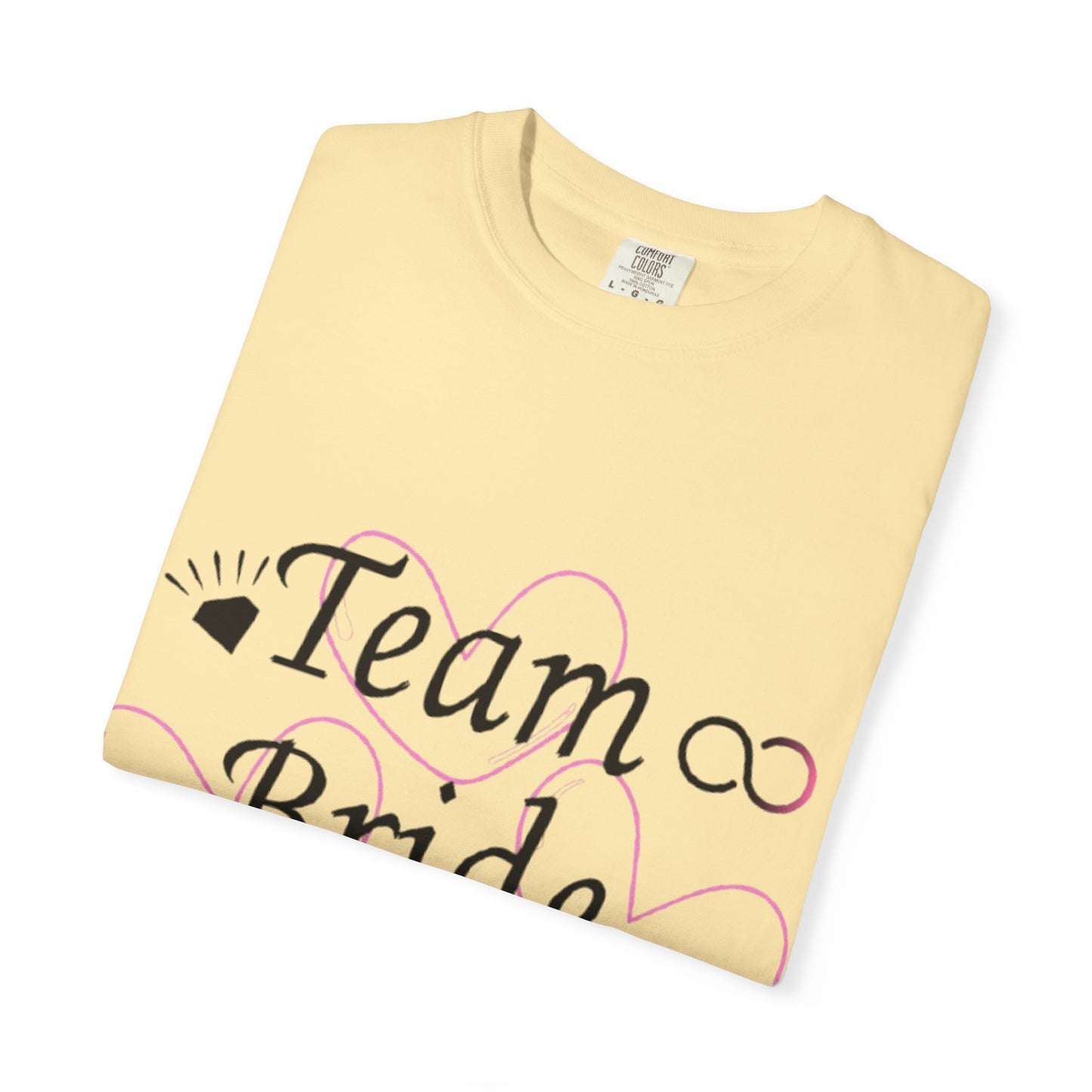 Team Bride to Be Black Text T-Shirt