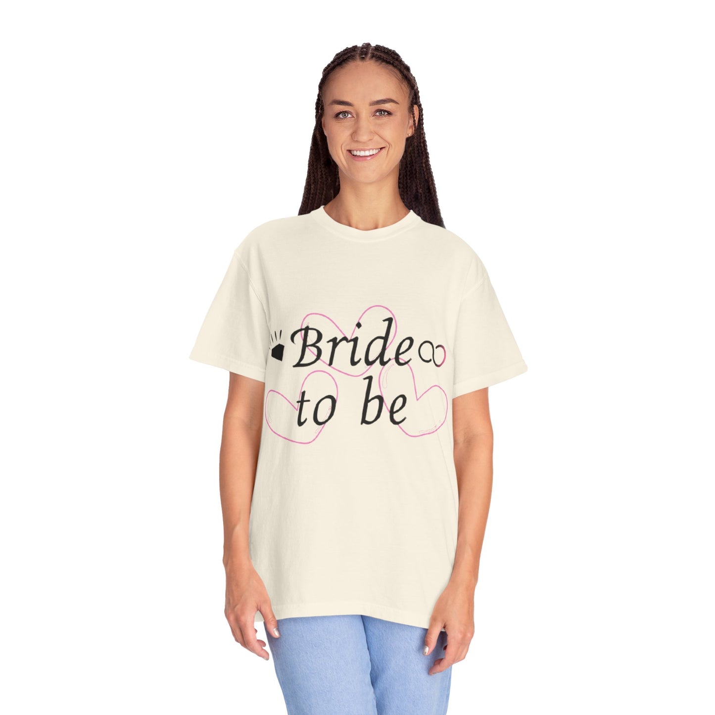 Bride to Be Black Text T-Shirt