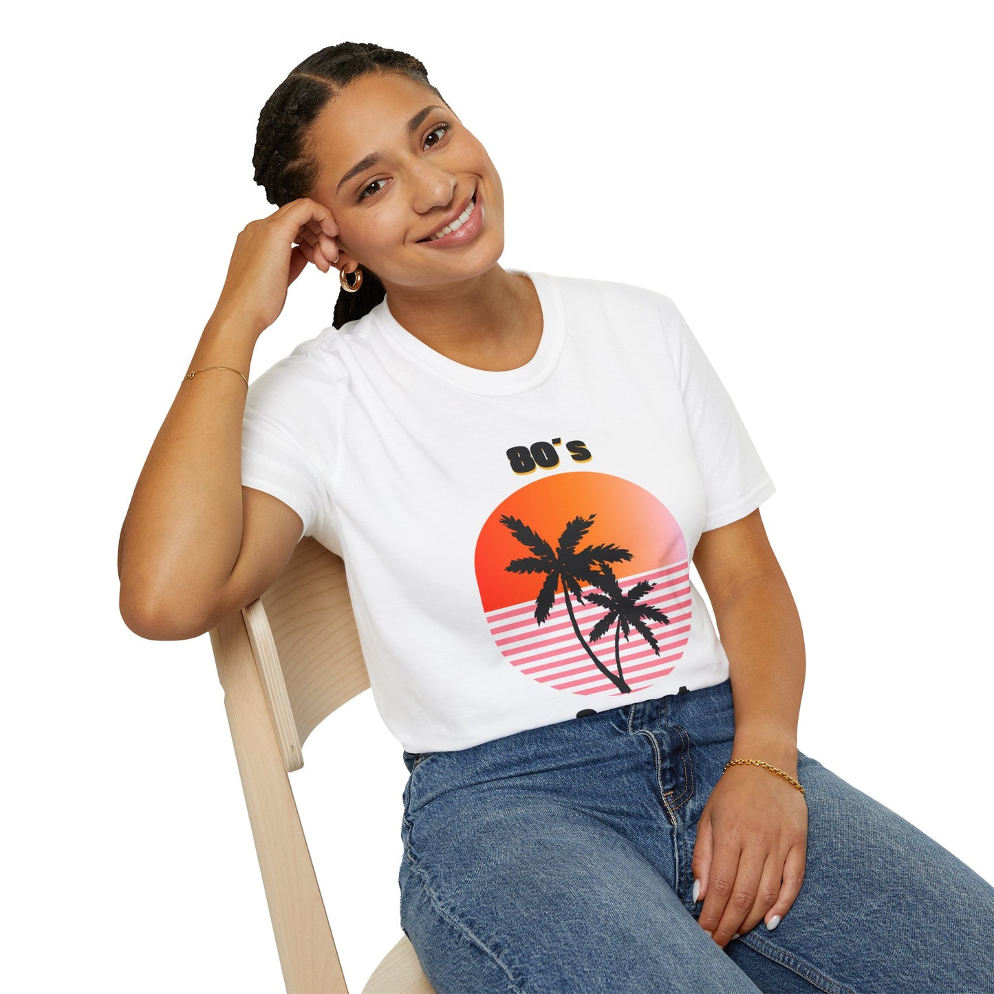 80's Sunset Unisex Softstyle T-Shirt