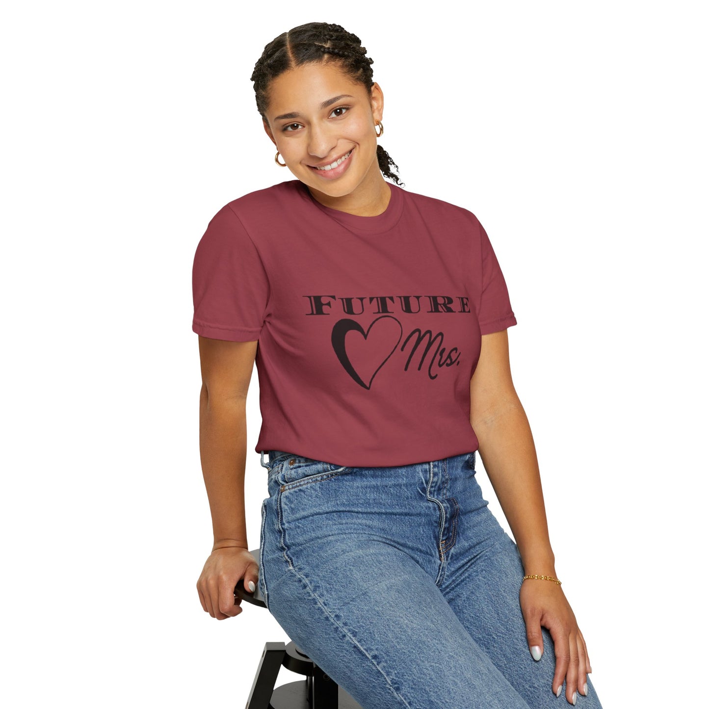 Future Mrs. Black Text T-shirt
