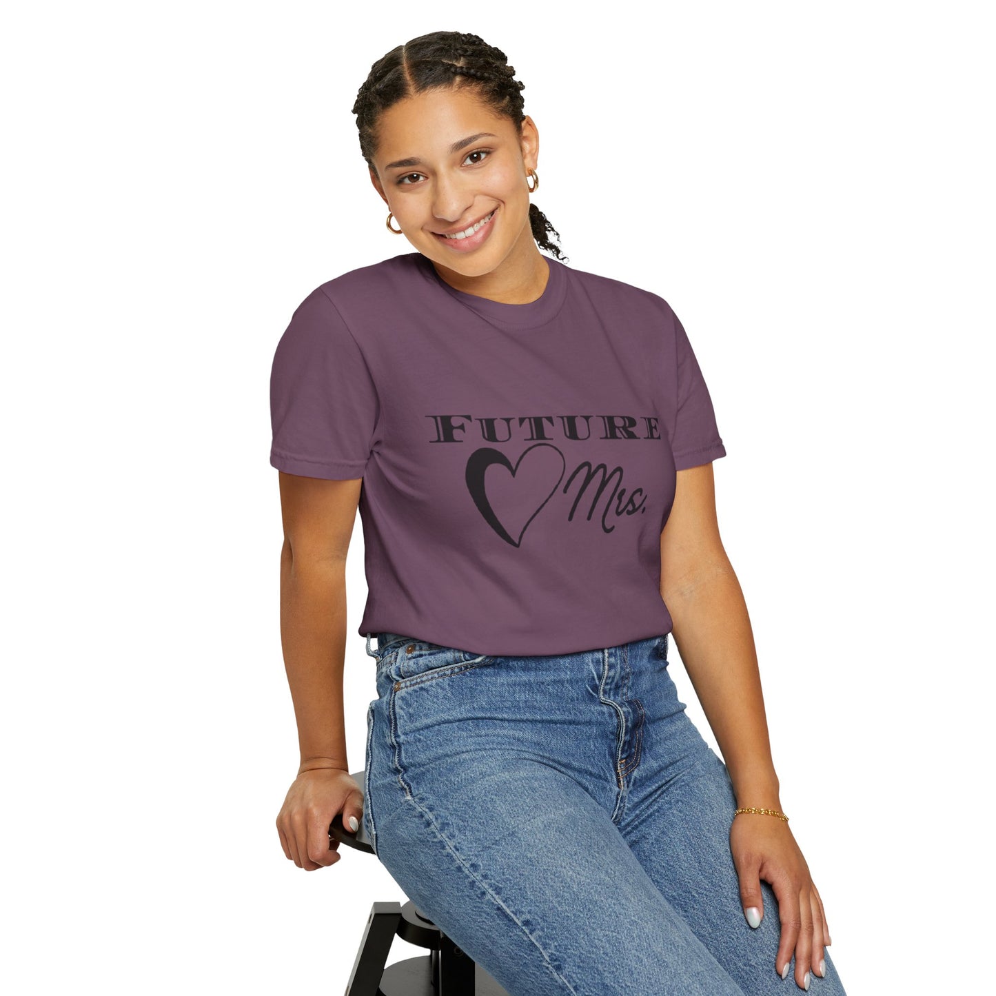 Future Mrs. Black Text T-shirt