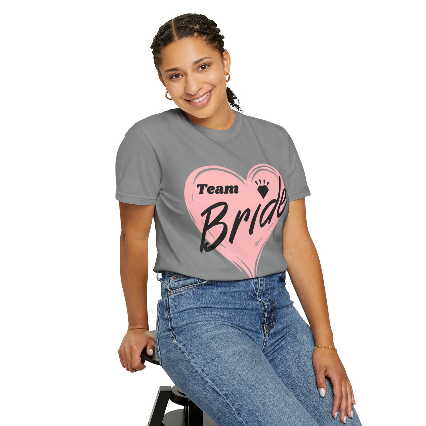 Team Bride Heart T-Shirt  Wedding Tee