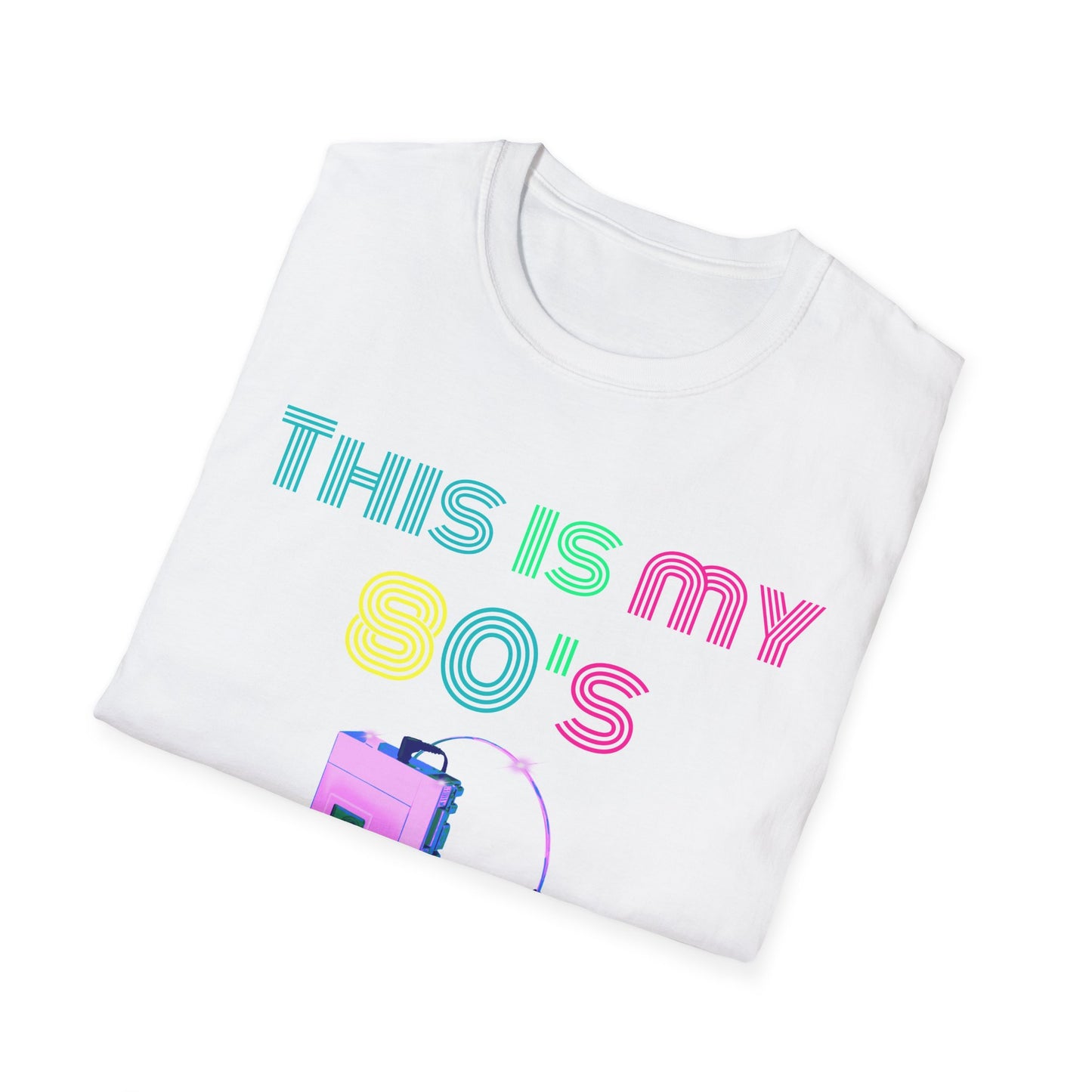 80's Retro Costume Unisex Softstyle T-Shirt