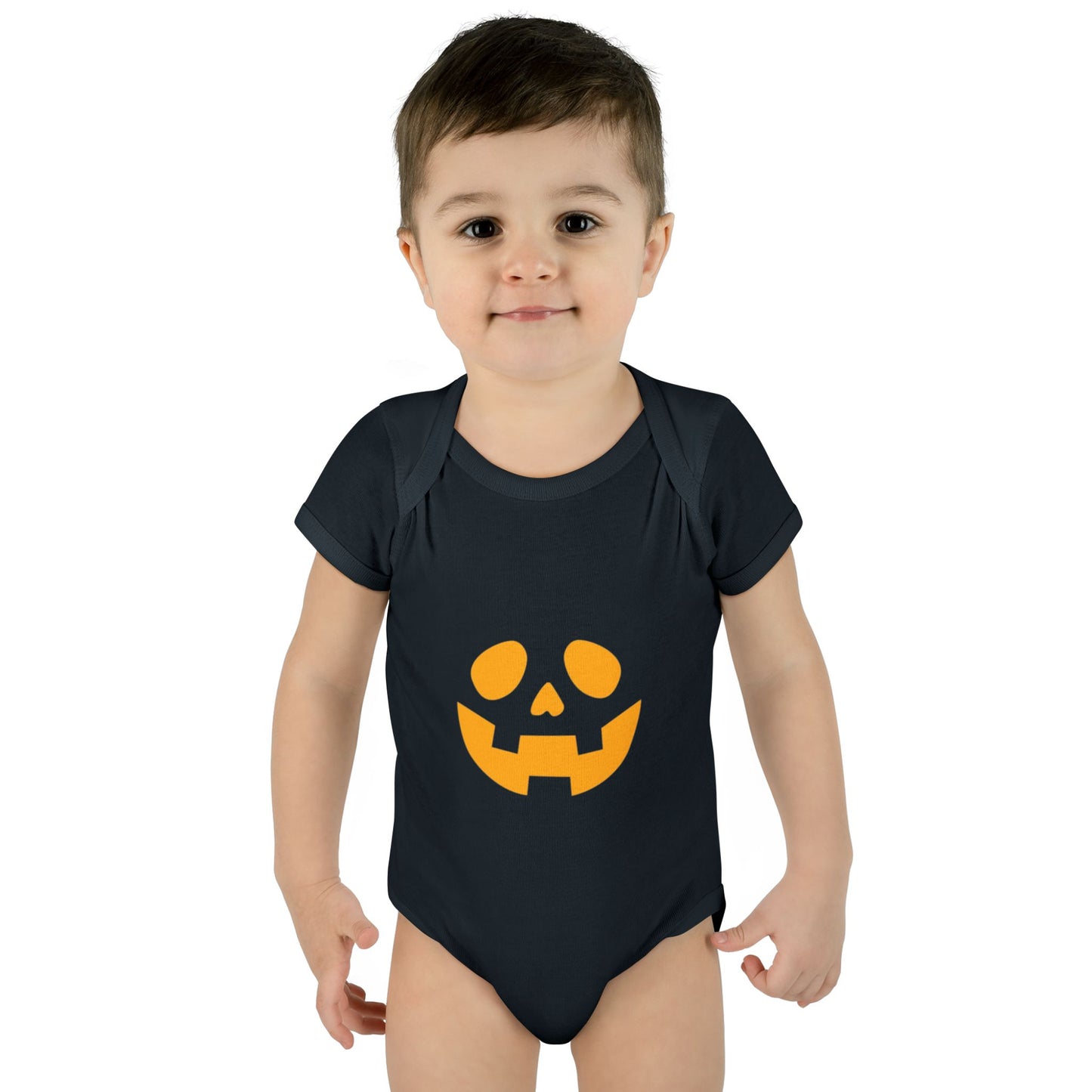 Spooky Halloween Infant Bodysuit (Orange)
