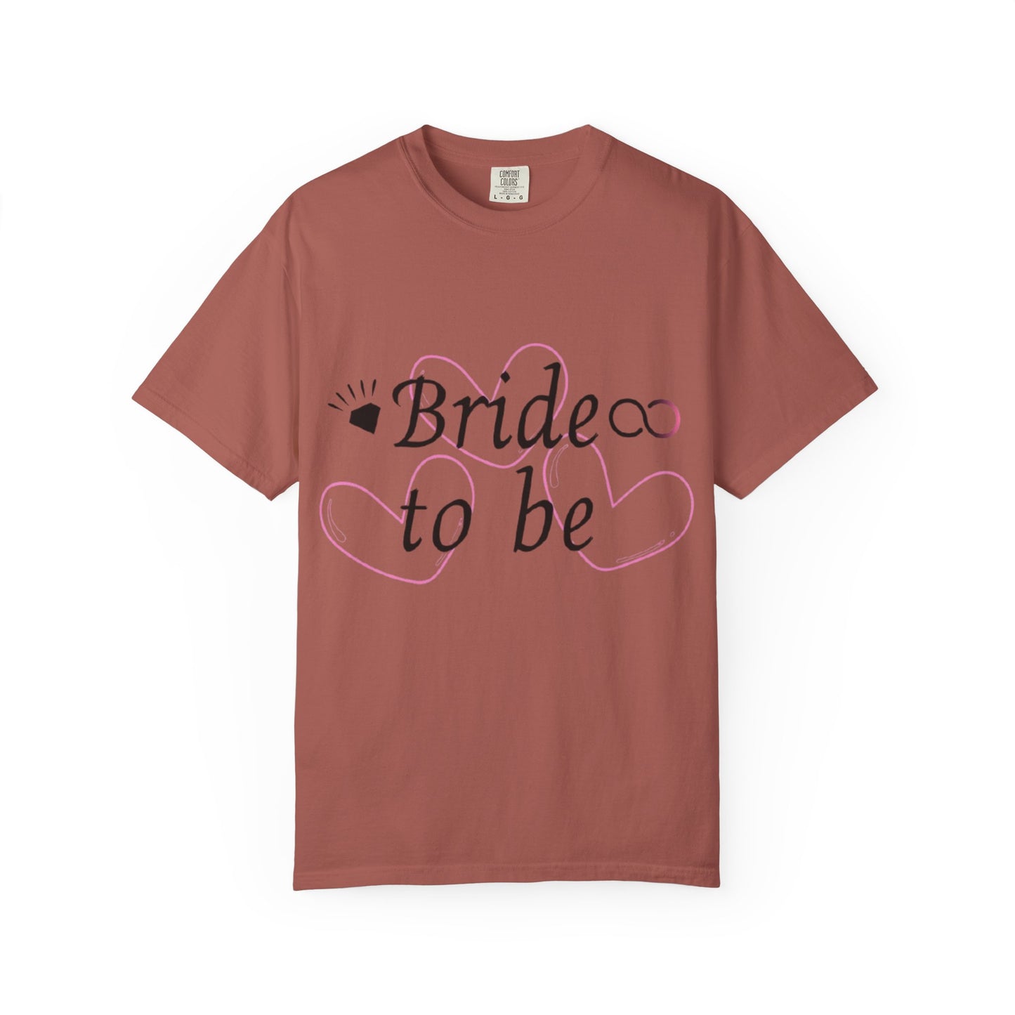 Bride to Be Black Text T-Shirt