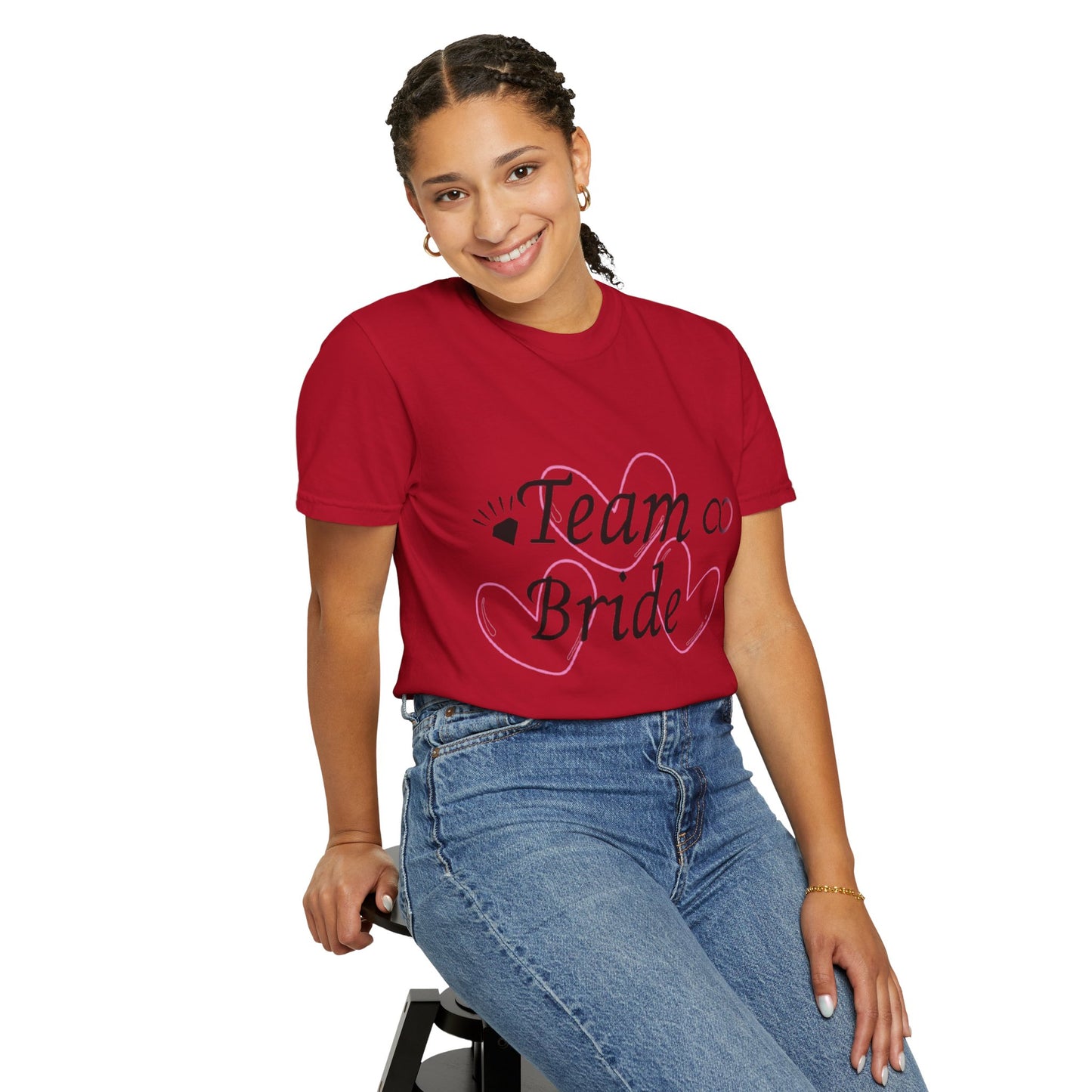 Team Bride to Be Black Text T-Shirt
