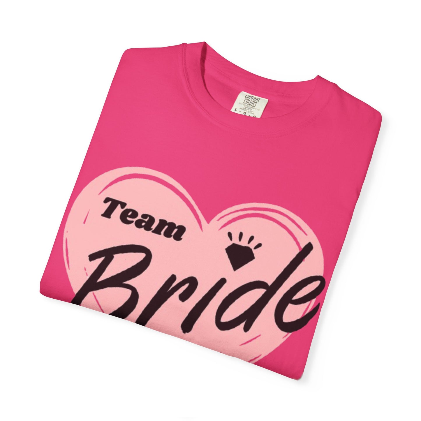 Team Bride Heart T-Shirt  Wedding Tee